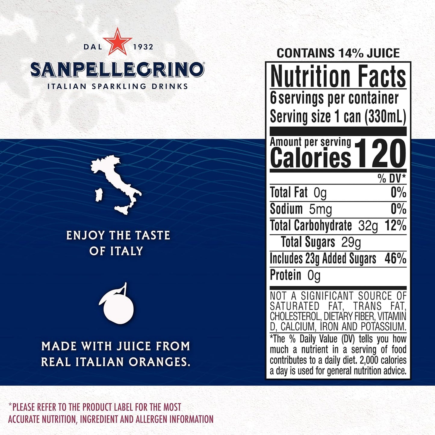 Sanpellegrino Sparkling Juice Clementina 24x330ml