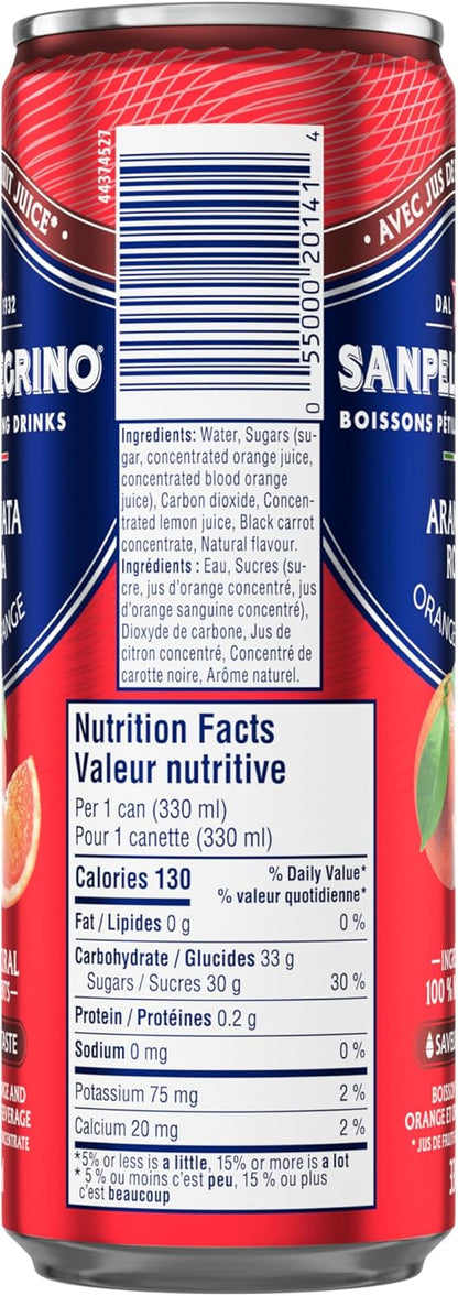 Sanpellegrino Sparkling Juice Aranciata Rossa 24x330ml