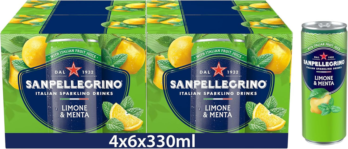 Sanpellegrino Sparkling Juice Lemon & Mint 24x330ml