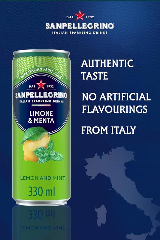 Sanpellegrino Sparkling Juice Lemon & Mint 24x330ml