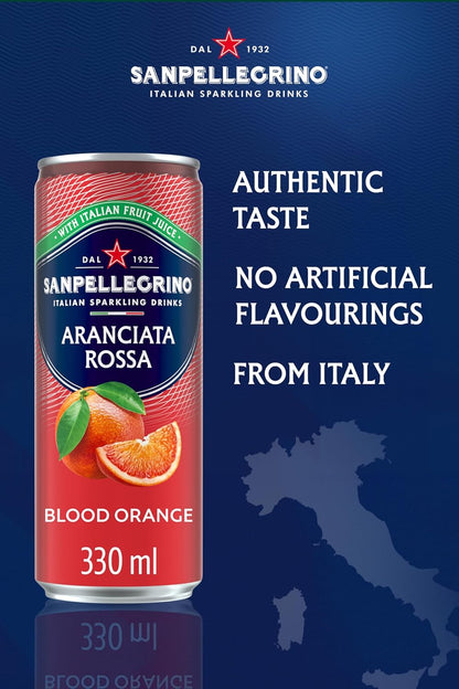 Sanpellegrino Sparkling Juice Aranciata Rossa 24x330ml