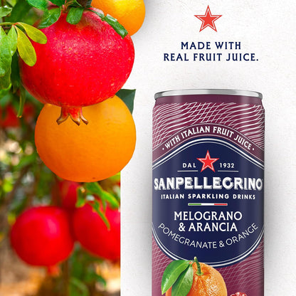San Pellegrino Sparkling Juice Melograno and Arancia 24x330ml